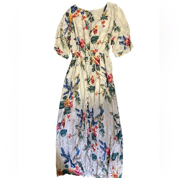 Iris Multicolor Floral Maxi Dress - Picture 1 of 6